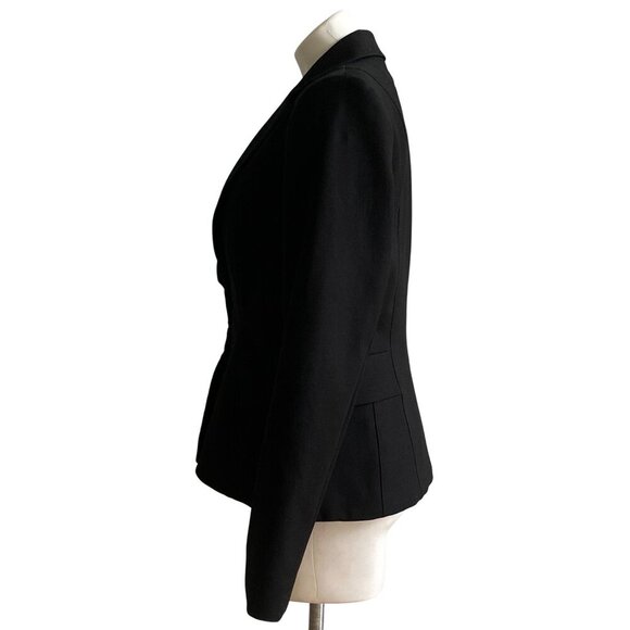 White House Black Market Signature Black Double-Button Closure Blazer, Size 10 - Picture 6 of 11